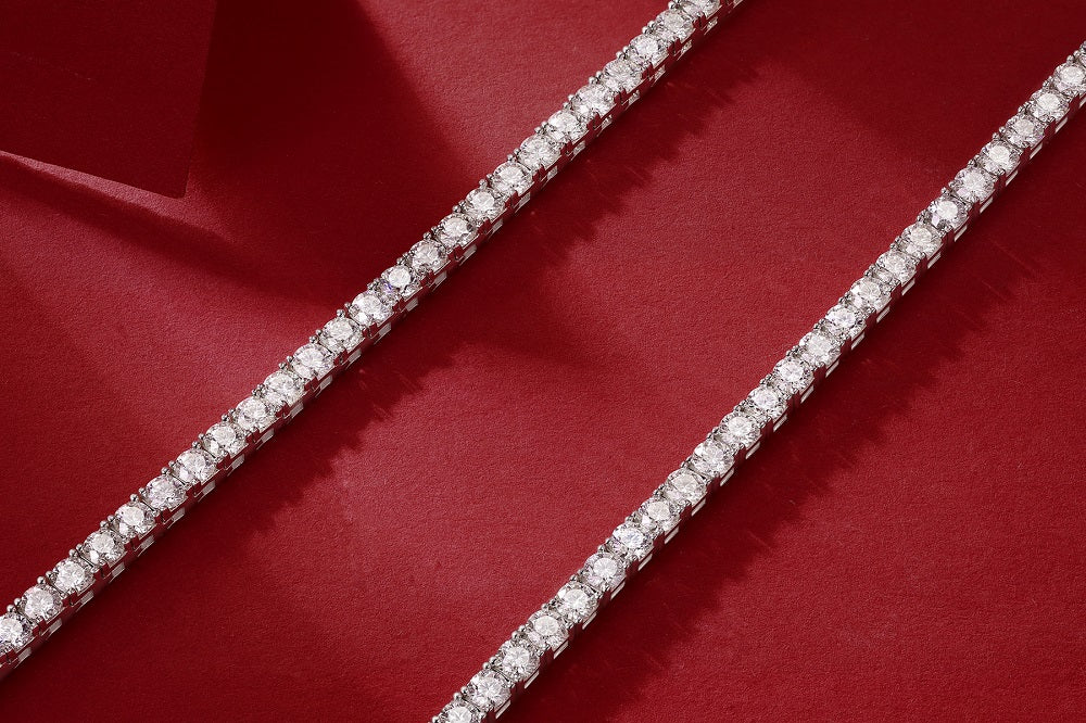 Endless Starry River - A Luxurious And Fashionable Light Luxury Jewelry Necklace Pendant Set With Top-quality Moissanite, S925 Silver-plated Platinum.