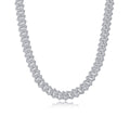 Moissanite Étreinte Silver Necklace — Veyra