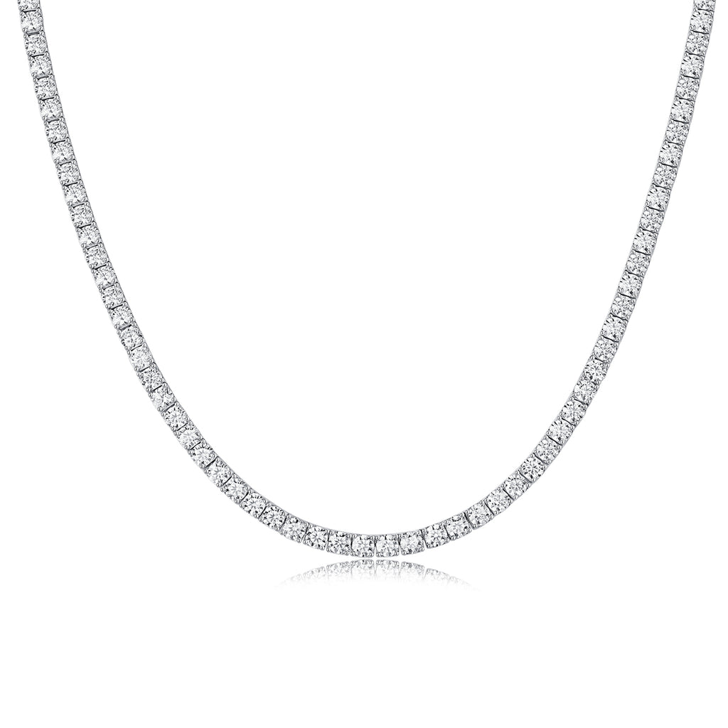 Endless Starry River - A Luxurious And Fashionable Light Luxury Jewelry Necklace Pendant Set With Top-quality Moissanite, S925 Silver-plated Platinum.