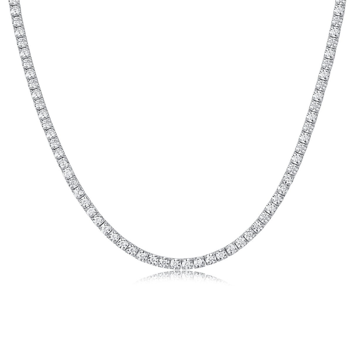 Endless Starry River - A Luxurious And Fashionable Light Luxury Jewelry Necklace Pendant Set With Top-quality Moissanite, S925 Silver-plated Platinum.