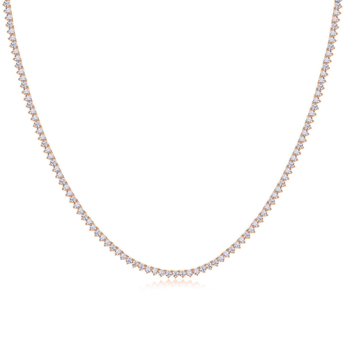 Solitude Moissanite Necklace  925 Sterling Silver Platinum Plated Luxury Pendant Necklace with GRA Certificate