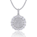 Set With Top-quality Moissanite, This Luxurious And Fashionable Light Luxury Trend Jewelry Necklace Pendant Is Made Of S925 Silver Electroplated With Platinum