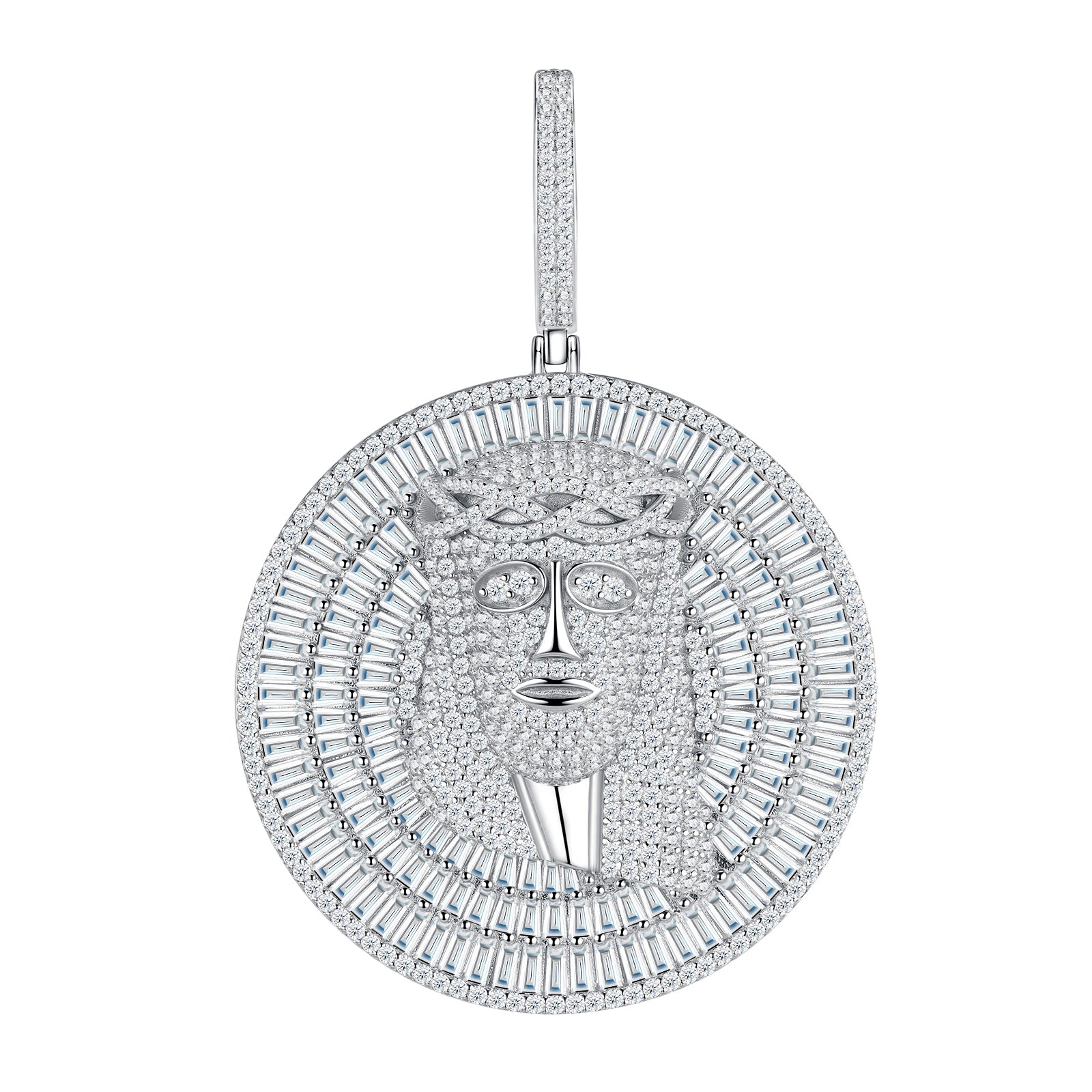 Moissanite Pendant Necklace 925 Sterling Silver Platinum Plated Minimalist Luxury Necklace for Women GRA Certified