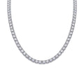 Moissanite Diamond necklace on a white background