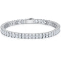 Diamond bracelet on a white background