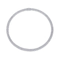Luxurious Moissanite Cuban Chain Necklace Set Platinum Plated 925 Sterling Silver Luxury GRA Certified Jewelry