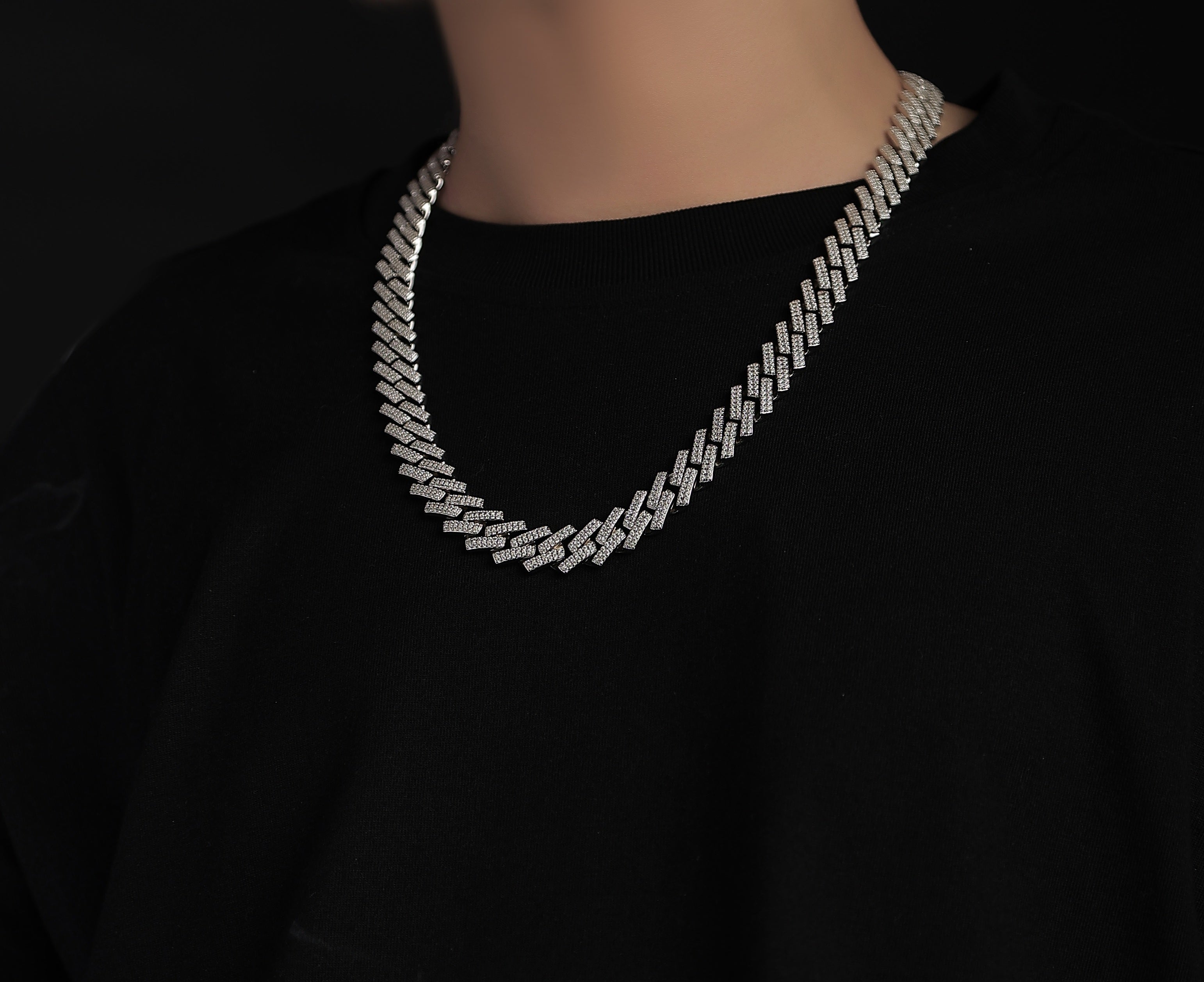 Moissanite Necklace Pendant Set | Platinum Plated 925 Sterling Silver | Luxury Jewelry Gift with GRA Certificate
