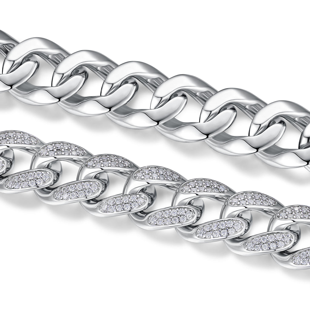 Moissanite Silver Bracelet 925 Sterling Silver Platinum Plated Minimalist Luxury Bracelet with GRA Certificate