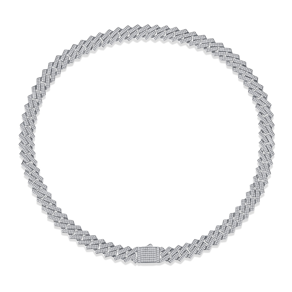 Moissanite Necklace Pendant Set | Platinum Plated 925 Sterling Silver | Luxury Jewelry Gift with GRA Certificate