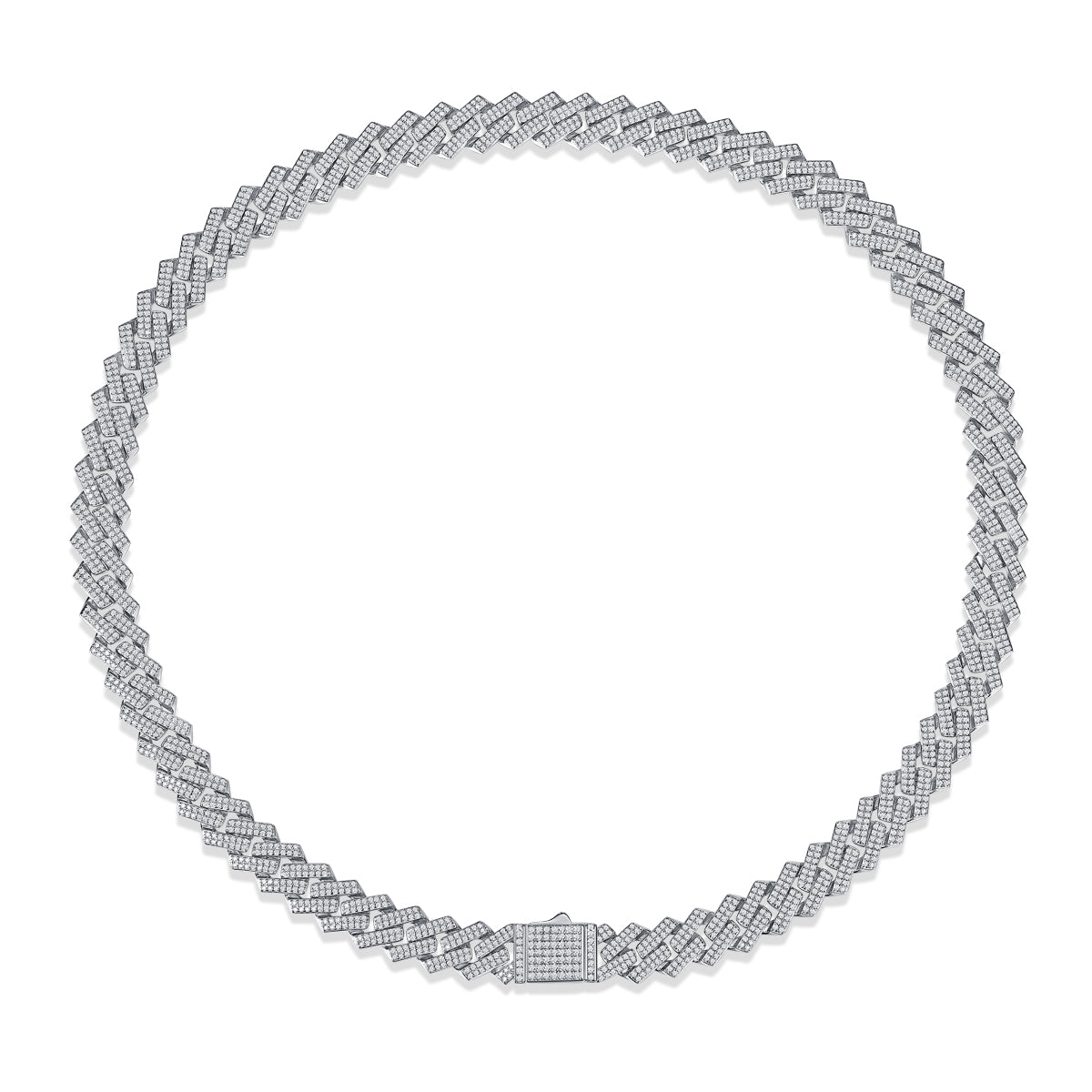 Moissanite Necklace Pendant Set | Platinum Plated 925 Sterling Silver | Luxury Jewelry Gift with GRA Certificate