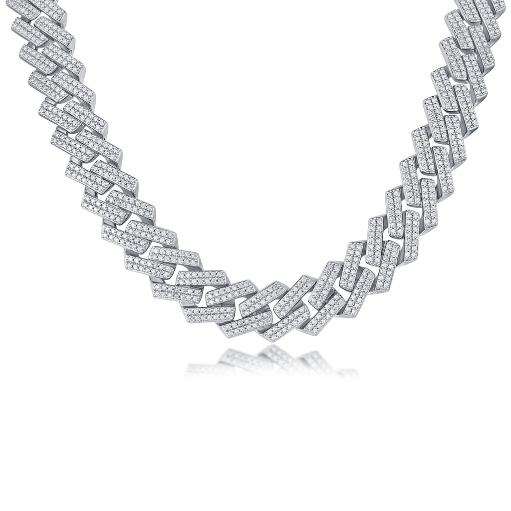 Moissanite Necklace Pendant Set | Platinum Plated 925 Sterling Silver | Luxury Jewelry Gift with GRA Certificate