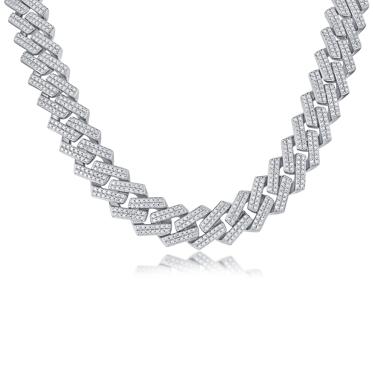 Moissanite Necklace Pendant Set | Platinum Plated 925 Sterling Silver | Luxury Jewelry Gift with GRA Certificate