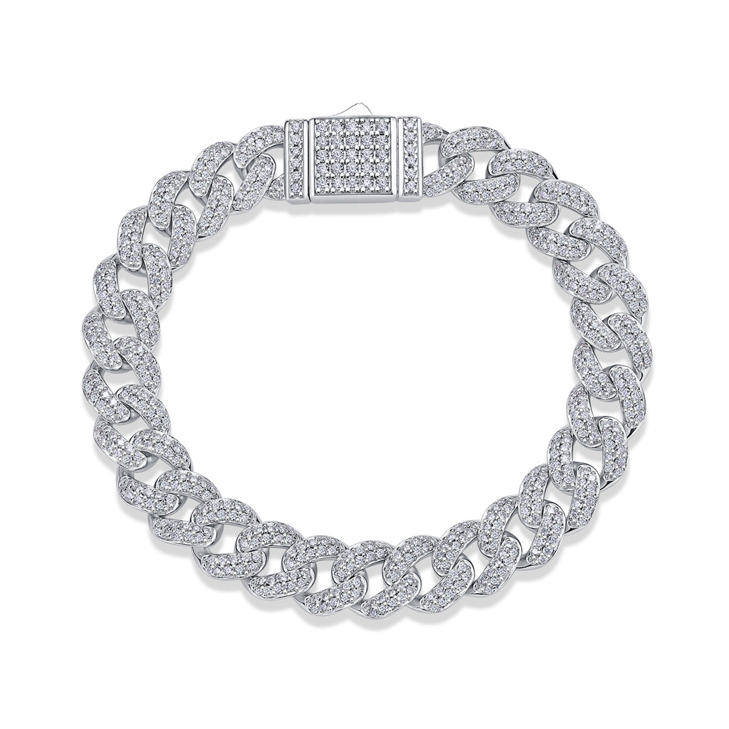 Red Glow Orange Light - A Fashionable And Light Luxury Jewelry Silver Bracelet And Bracelet Set With Top-quality Moissanite, S925 Silver Plated Platinum