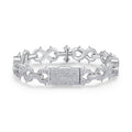 Moissanite Épine Silver Bracelet — Veyra