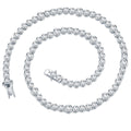 Moissanite Cercle Silver Necklace — Veyra