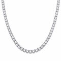 Moissanite Rivière Silver Necklace — Veyra