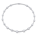 Moissanite Rythme Silver Necklace — Veyra