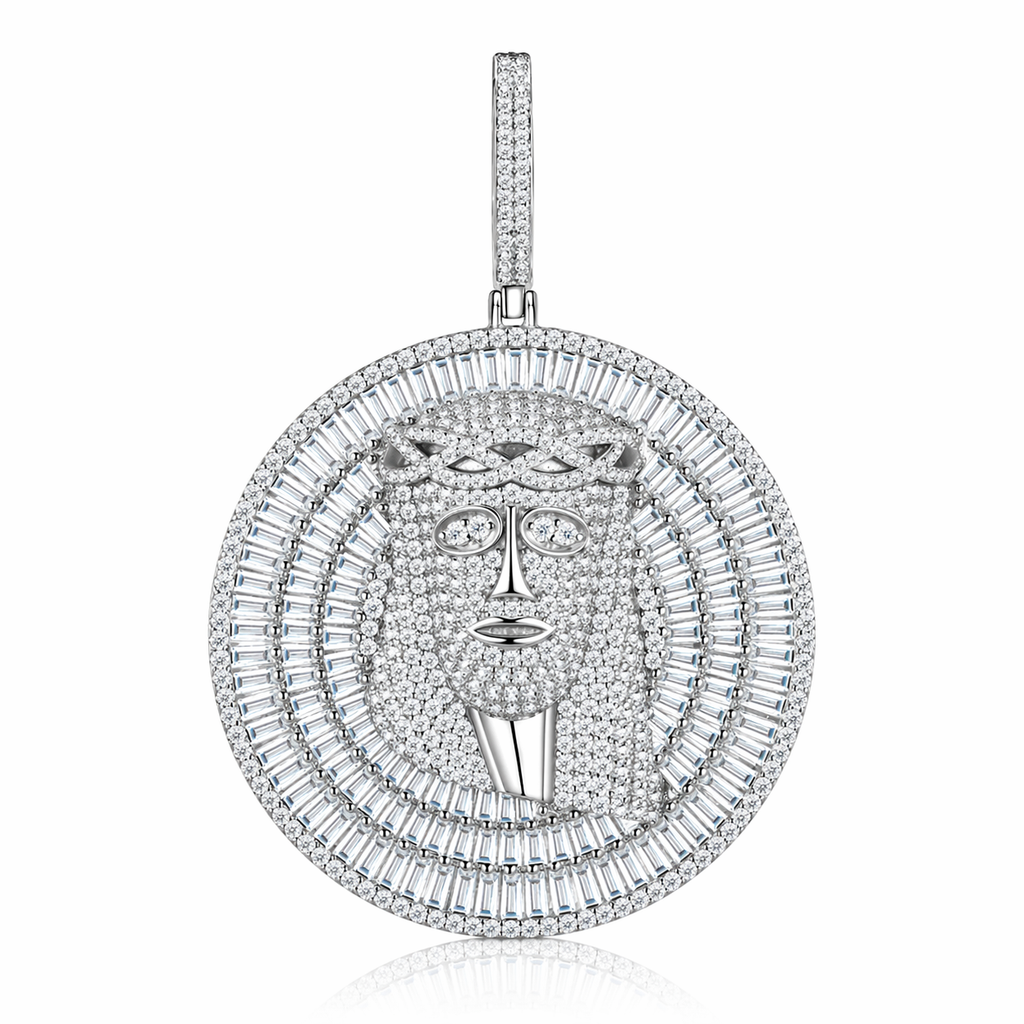 Moissanite Pendant Necklace 925 Sterling Silver Platinum Plated Minimalist Luxury Necklace for Women GRA Certified