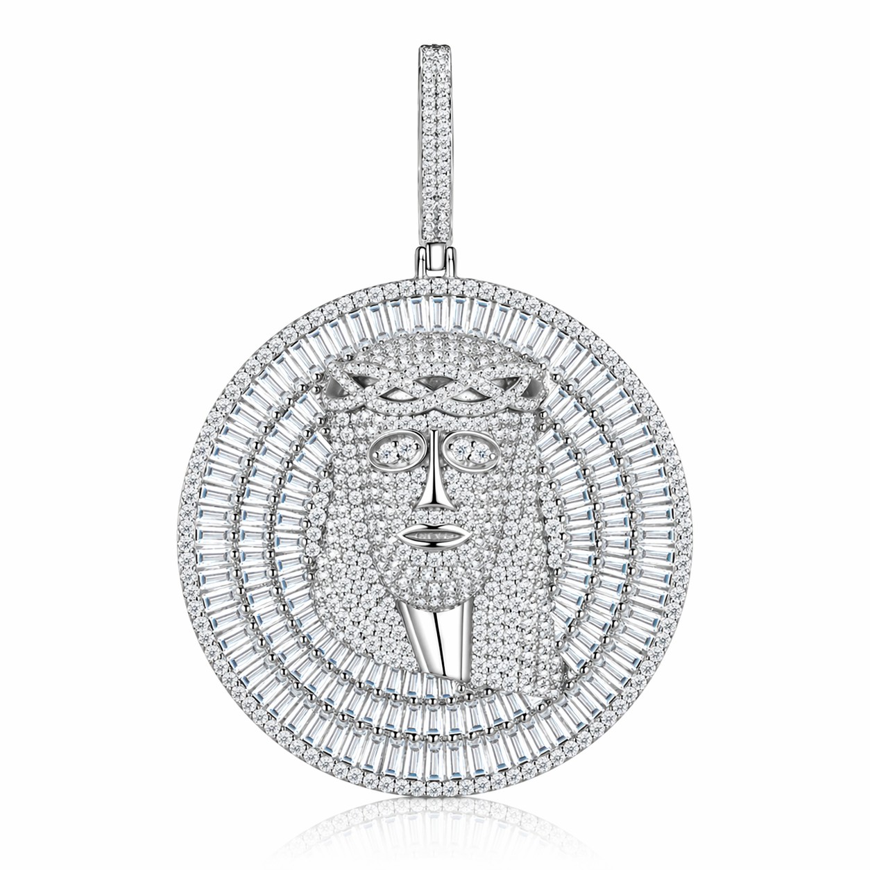 Moissanite Pendant Necklace 925 Sterling Silver Platinum Plated Minimalist Luxury Necklace for Women GRA Certified