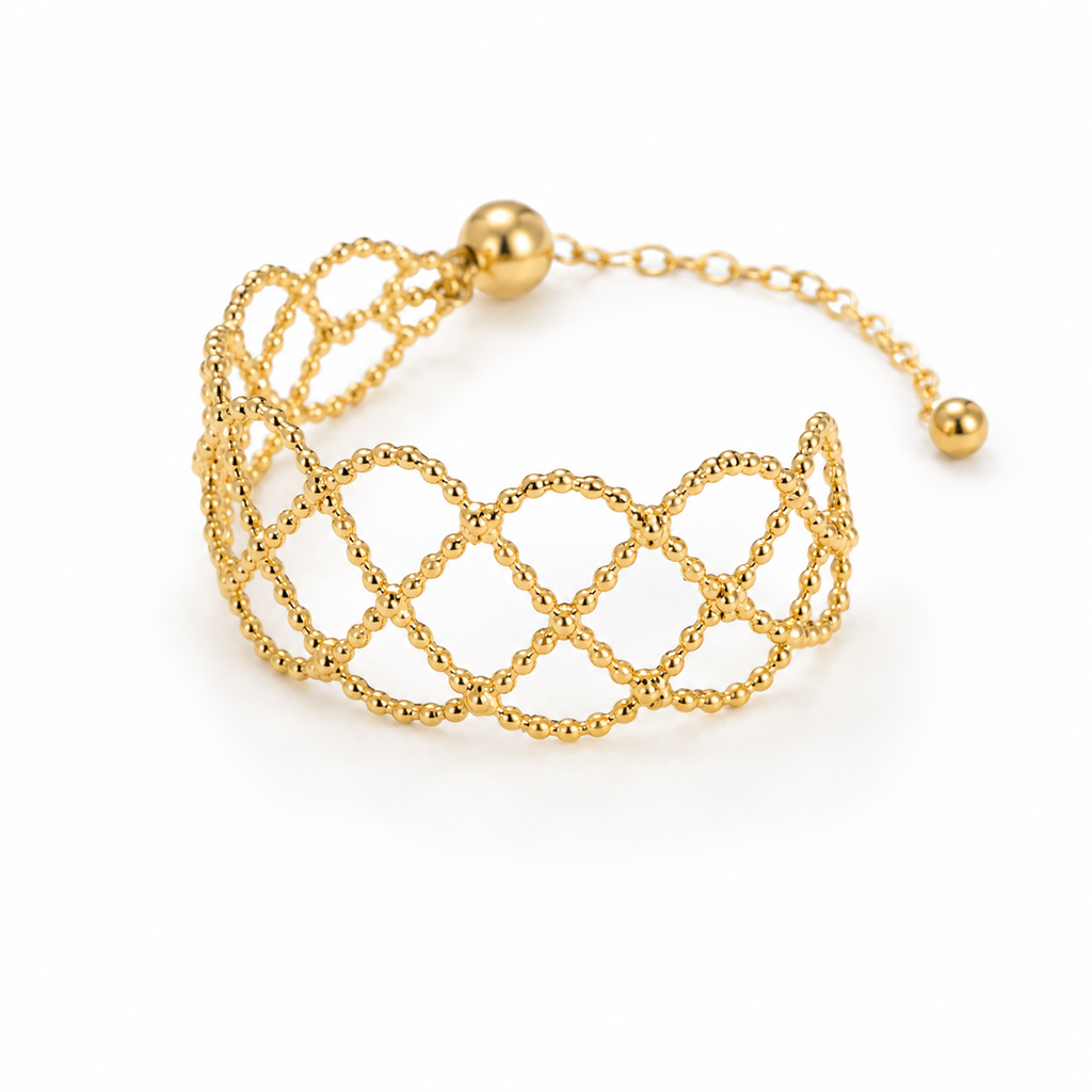 Lace 18K Gold Adjustable Ring — Aura