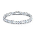 Moissanite Prisme Silver Bracelet — Veyra