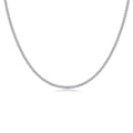 Moissanite Lac Silver Necklace — Veyra