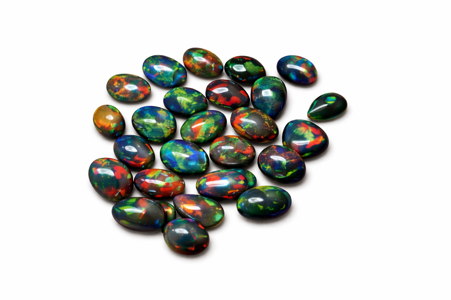 Australian Boulder Opal Oval Polished high quality Gemstone for Luxury Jewelry