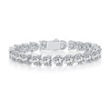Moissanite Ligne 1 Carat Silver Tennis Bracelet — Veyra