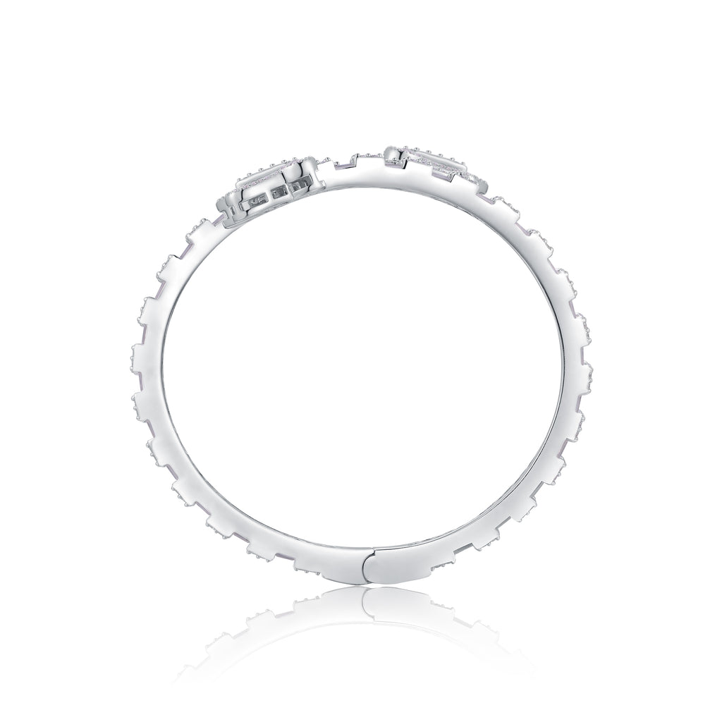 Moissanite Bracelet 925 Sterling Silver Platinum Plated Elegant Luxury Trend Bracelet with GRA Certificate