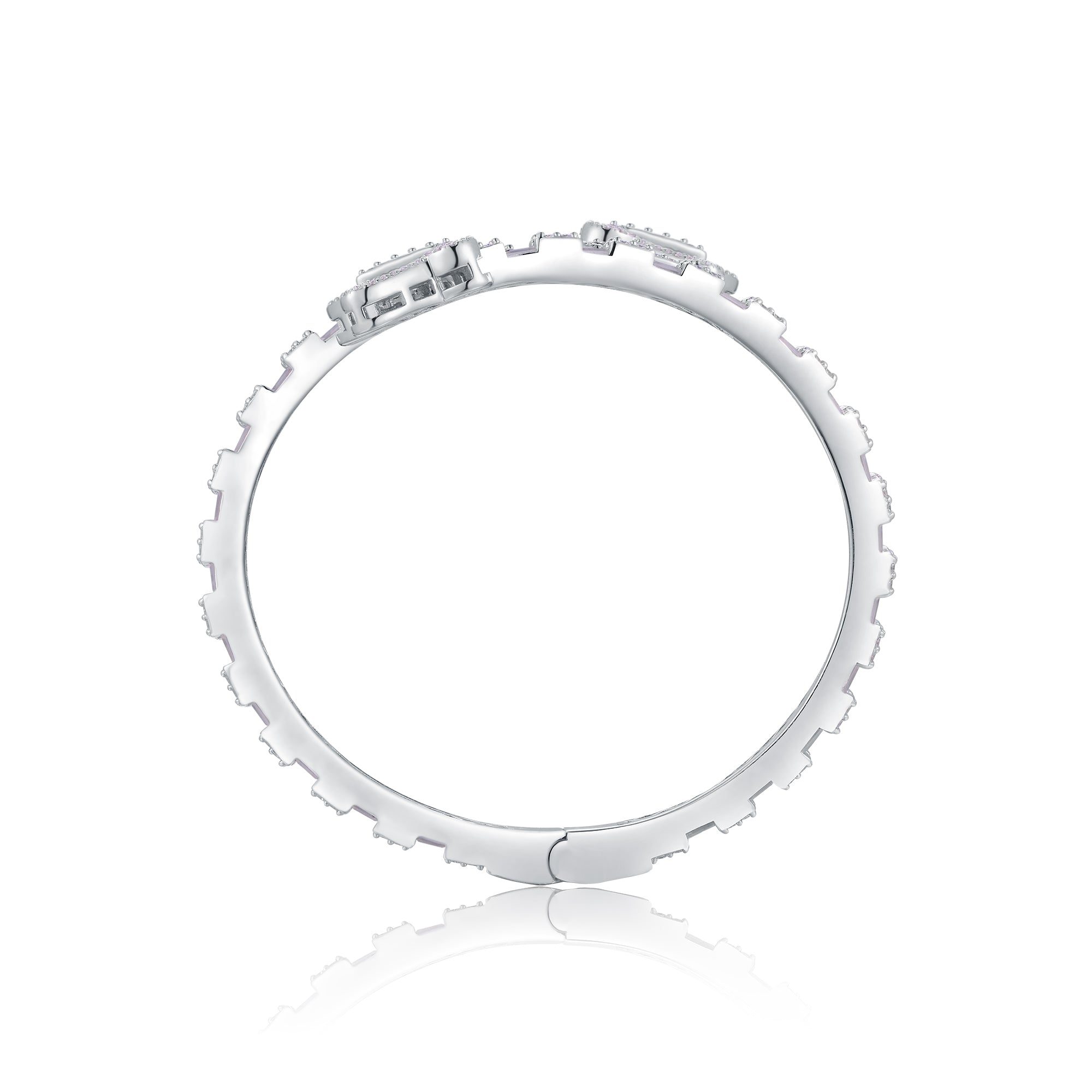 Moissanite Bracelet 925 Sterling Silver Platinum Plated Elegant Luxury Trend Bracelet with GRA Certificate
