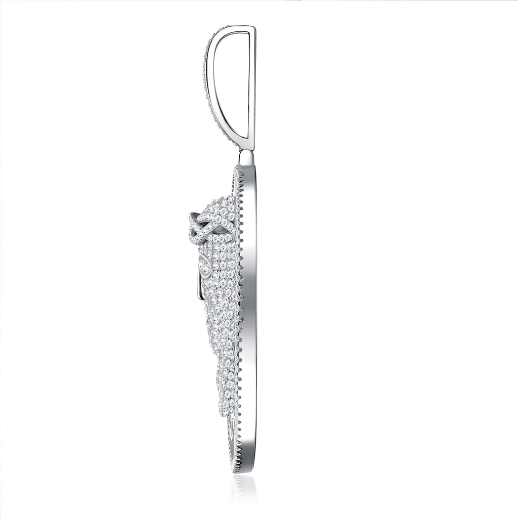 Moissanite Pendant Necklace 925 Sterling Silver Platinum Plated Minimalist Luxury Necklace for Women GRA Certified