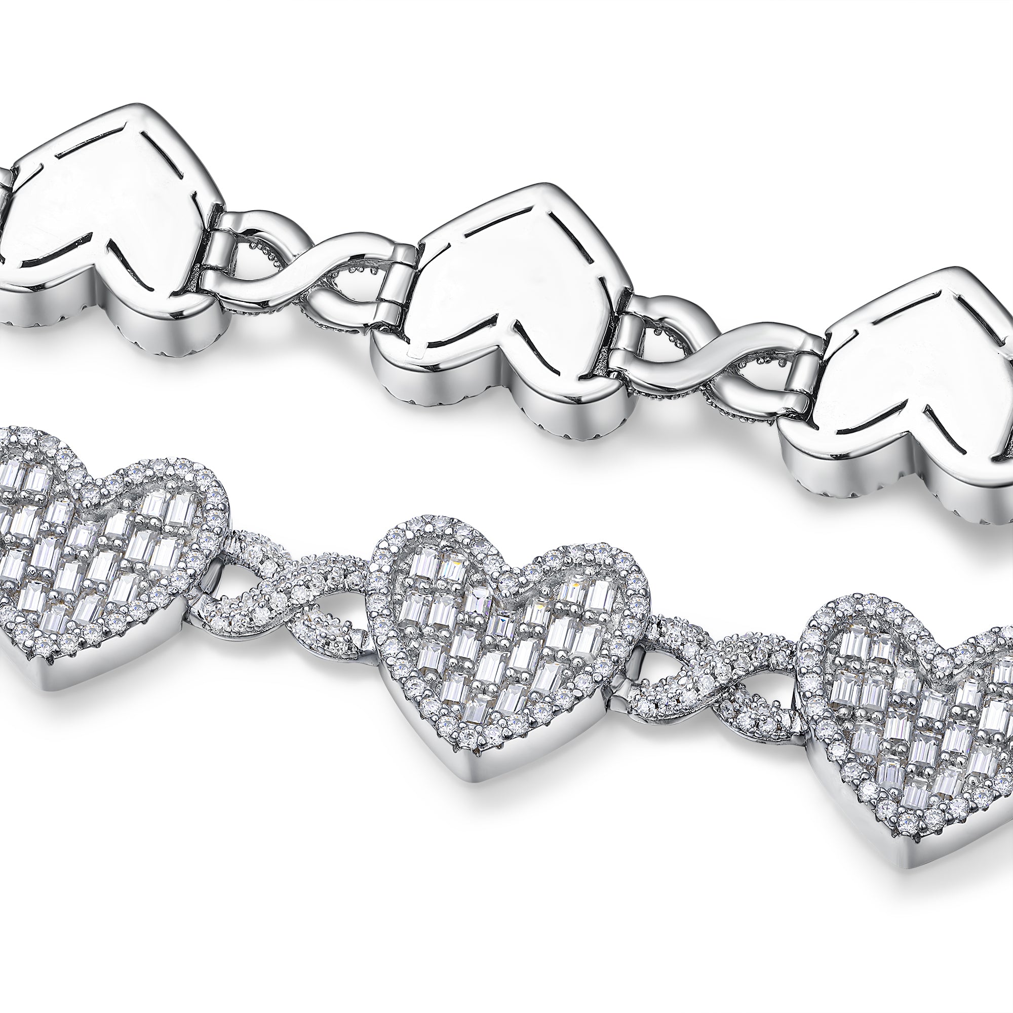 Minimalist Moissanite Bracelet 925 Sterling Silver Platinum Plated Luxury Elegant Bracelet with GRA Certificate