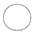 Moissanite Fleurette Silver Necklace — Veyra
