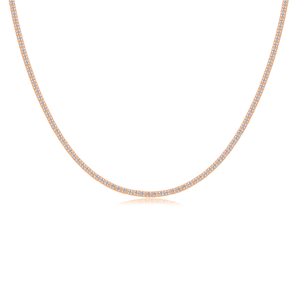 Winter Lake - Luxurious And Fashionable Light Luxury Jewelry Necklace Pendant Set With Top-quality Moissanite, S925 Silver Electroplated Platinum