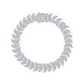 A Luxurious And Fashionable Minimalist Jewelry Bracelet Featuring Top-quality Moissanite, Made Of S925 Silver Electroplated With Platinum.