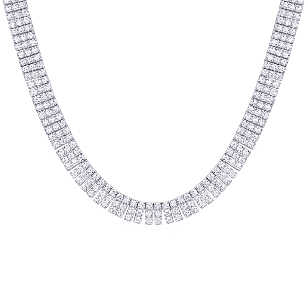 Elegant Minimalist Jewelry Round Double Ring Pendant Necklace in 925 Sterling Silver