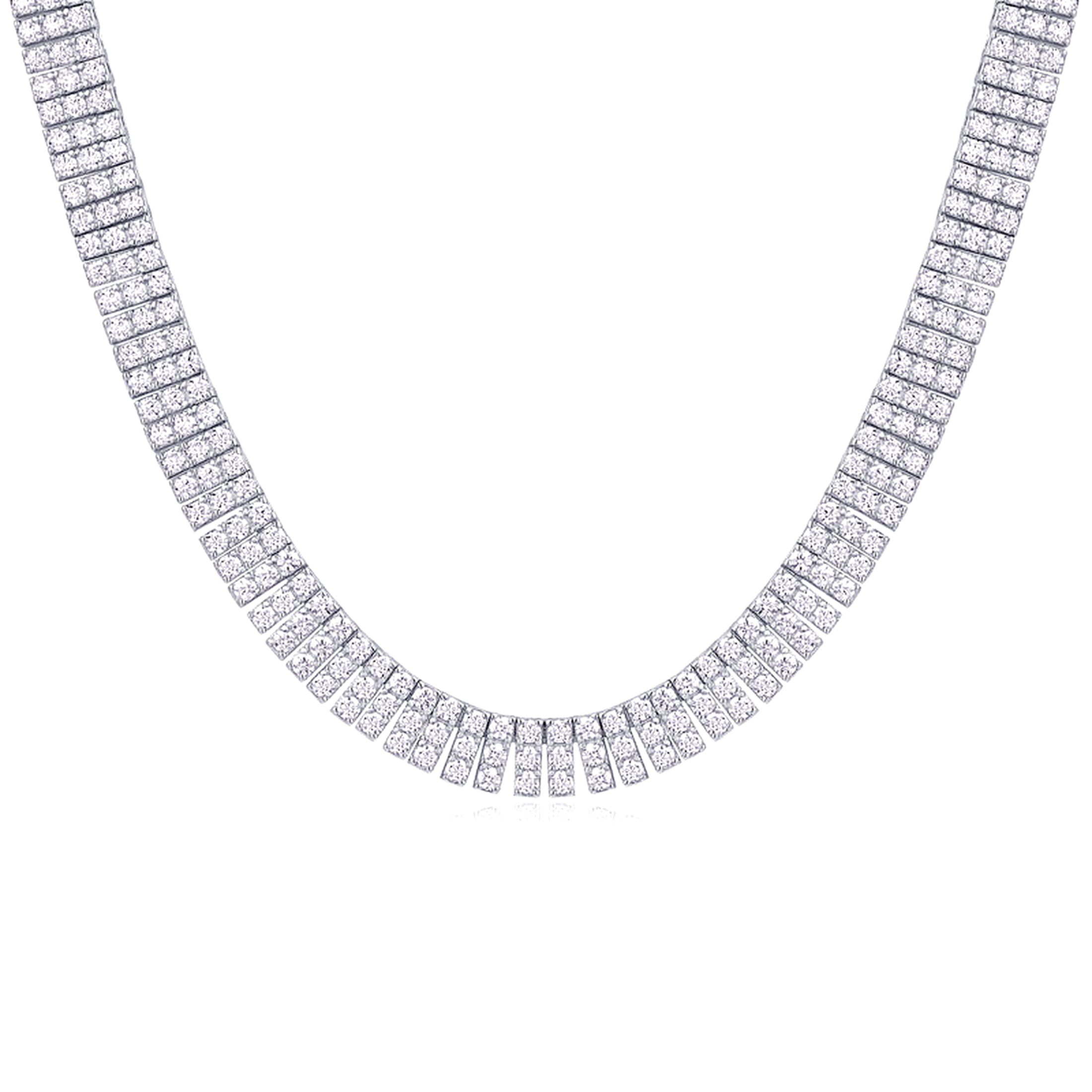 Elegant Minimalist Jewelry Round Double Ring Pendant Necklace in 925 Sterling Silver