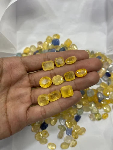 AAA Ceylon Yellow Sapphire | Natural Sri lanka Yellow Sapphire Gemstone | Loose Certified Gemstone for Ring, Pendant & Jewelry